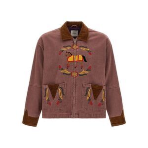 FOUND Multicolor Cotton Denim Men's Jacket